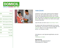 Tablet Screenshot of domicilwohnen.ch